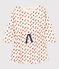 Little Girls' Long-Sleeved Patterned Tube Knit Dress AVALANCHE white/MULTICO