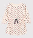 Little Girls' Long-Sleeved Patterned Tube Knit Dress