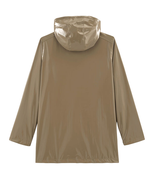 Women's glossy Raincoat brown