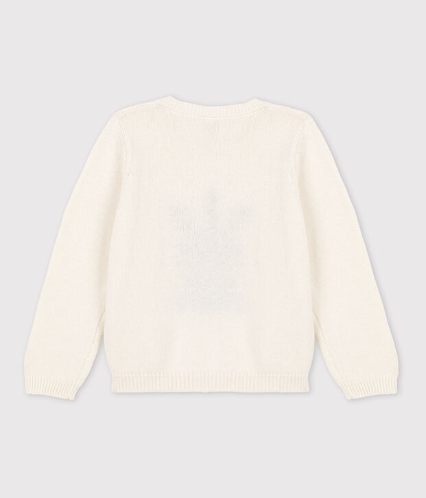 Boys' Wool/Cotton Pullover white/multicolor