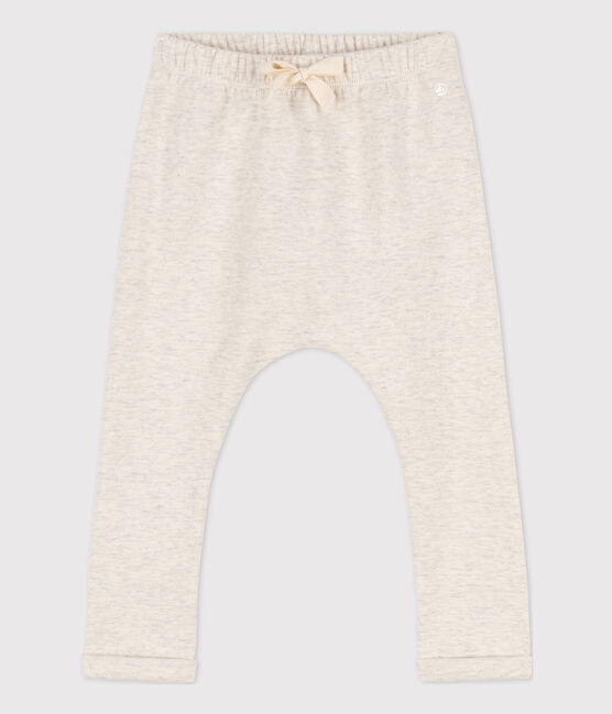 Babies' Thick Jersey Trousers MONTELIMAR CHINE beige