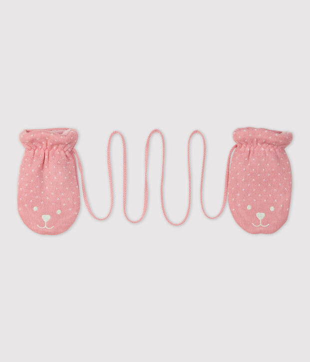 Babies' Microfleece-Lined Mittens pink