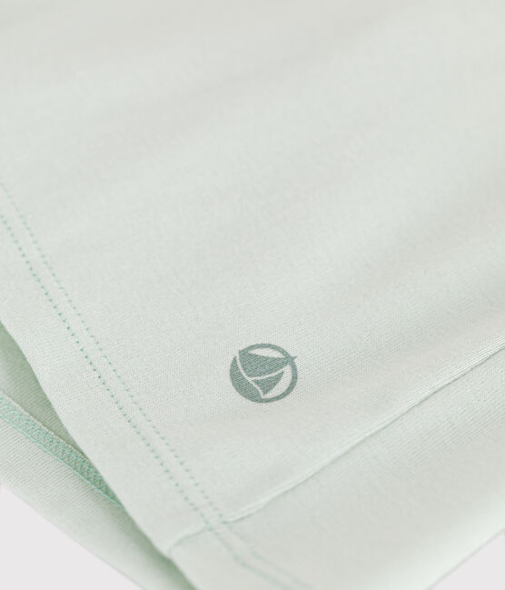 Women's Iconic T-shirt in plain cotton POOL blue
