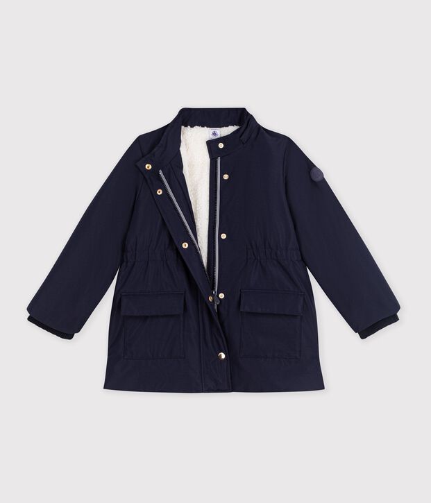 Children's plain mid-length parka SMOKING
