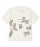 Short-sleeved T-shirt for baby boys MARSHMALLOW white