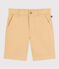 Boys' Cotton Canvas Bermuda Shorts FACILE beige