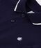 Children's short-sleeved cotton polo shirt SOIR blue