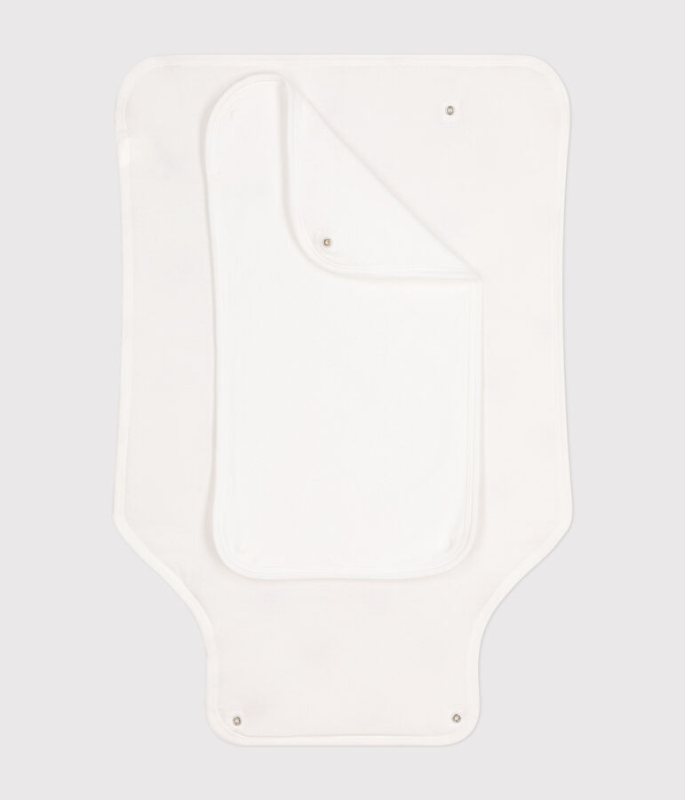Babies' cotton changing mat white/red