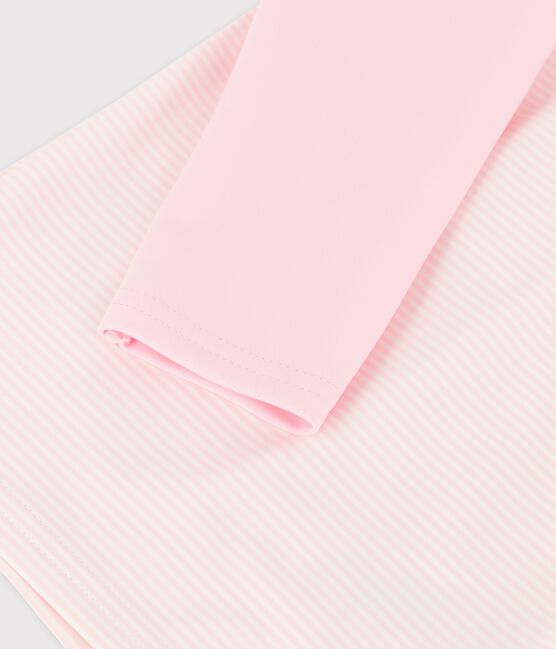 Babies' Unisex UV-Proof Eco-Friendly T-Shirt MINOIS pink/MARSHMALLOW white