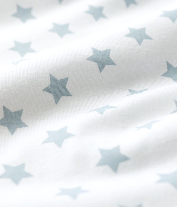 Babies' Starry Cotton Sleeping Bag white/grey