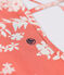 Girls' One-Piece Print Swimsuit PAPAYE pink/MARSHMALLOW
