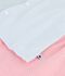 Children's short stripy buttoned cotton pyjamas white/multicolor