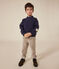 Boys' sweatshirt in lovely warm fleece SMOKING blue