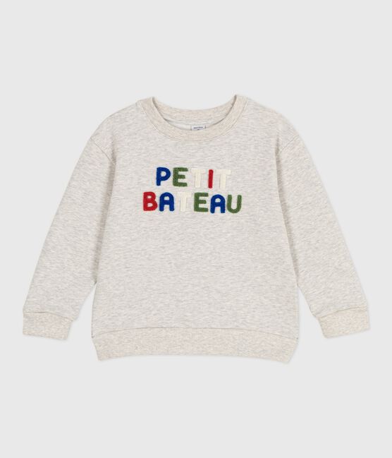 Children's unisex cotton sweatshirt BELUGA CHINE grey