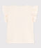 Children's short-sleeved printed cotton T-shirt AVALANCHE Ecru