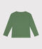 Children's long-sleeved rib knit unisex t-shirt PALMERAIE green