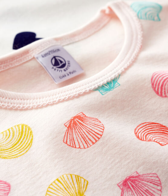 Girls' Cotton Hearts and Seashells Short Pyjamas - 2-Pack variante 1