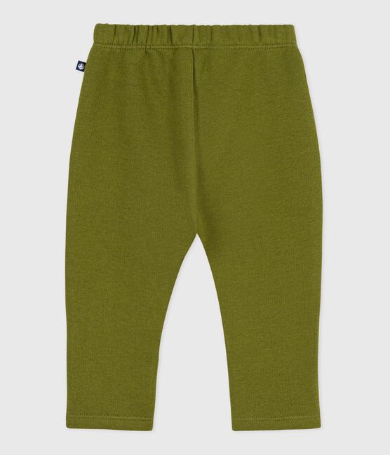 Babies' plain cotton trousers CEDAR