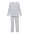 Little boy's fitted pyjamas. POUSSIERE grey/MEDIEVAL blue