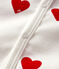 Baby Red Heart Ribbed Sleepsuit MARSHMALLOW white/TERKUIT red