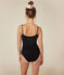 Women's Cotton and Elastane Bodysuit black