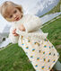 Babies' Long-Sleeved Patterned Quilted Tube Knit Dress