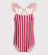 Girls' Stripy One-Piece Swimsuit