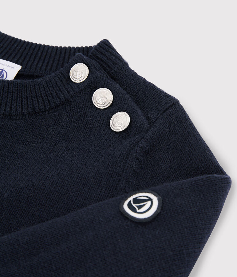 Children's Wool and Cotton Pullover blue
