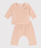 Babies' Cotton Velour Clothing - 2-Piece Set VINTAGE /MARSHMALLOW