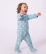 Babies' brushed fleece heart print pyjama suit