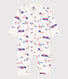 Paris themed footless cotton sleepsuit