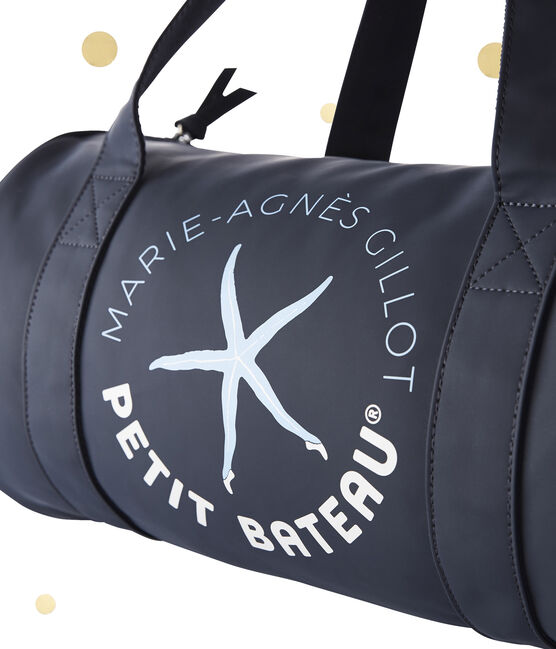 Sac polochon. Petit bateau x Marie-Agnès Gillot SMOKING blue