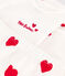 Babies' Cotton Outfit - 3-Piece Set MARSHMALLOW white/TERKUIT red