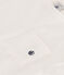 Babies' Short-Sleeved Slub Jersey T-Shirt MARSHMALLOW white