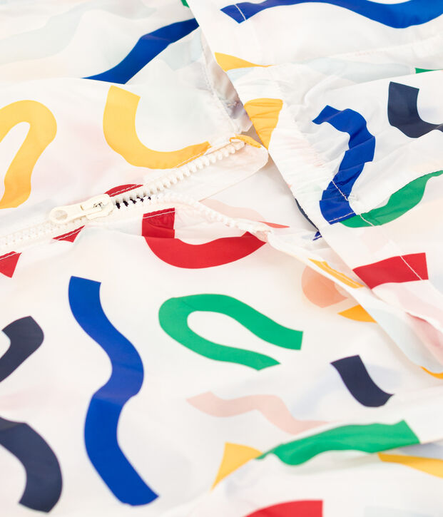 Children's Ultra-lightweight Windbreaker white/multicolor