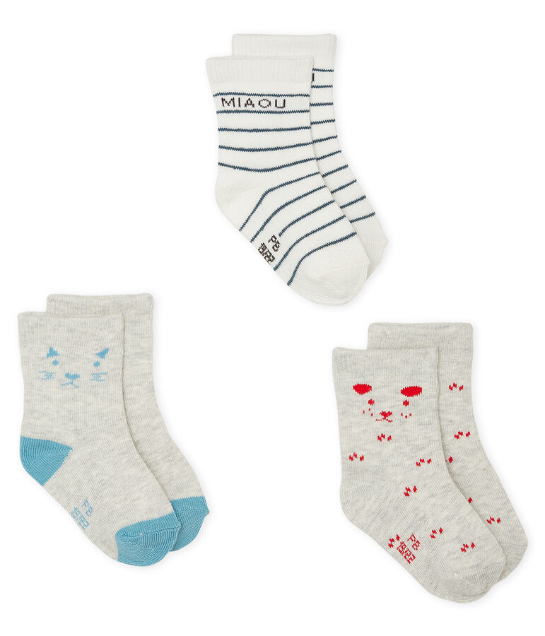 Set of 3 pairs of socks multicolor