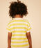 Boys' Striped Slub Jersey T-shirt NECTAR yellow/AVALANCHE