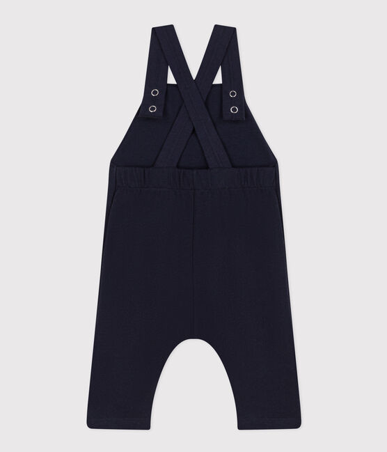 Babies' Thick Jersey Dungarees SMOKING blue
