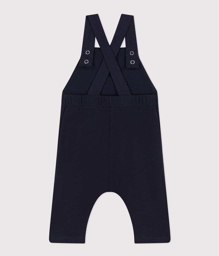 Babies' Thick Jersey Dungarees blue