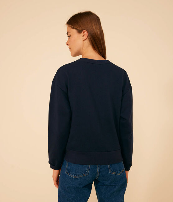 Women's Fleece Sweatshirt SMOKING blue