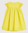 Children's short-sleeved cotton dress yellow