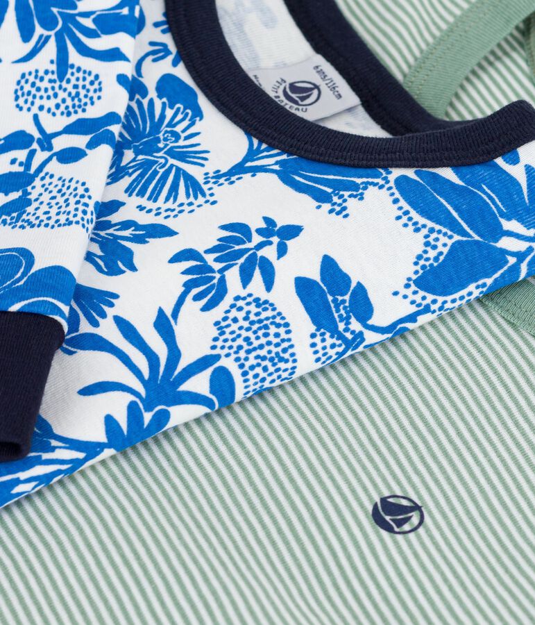 Pack of children's printed cotton pyjamas multicolor