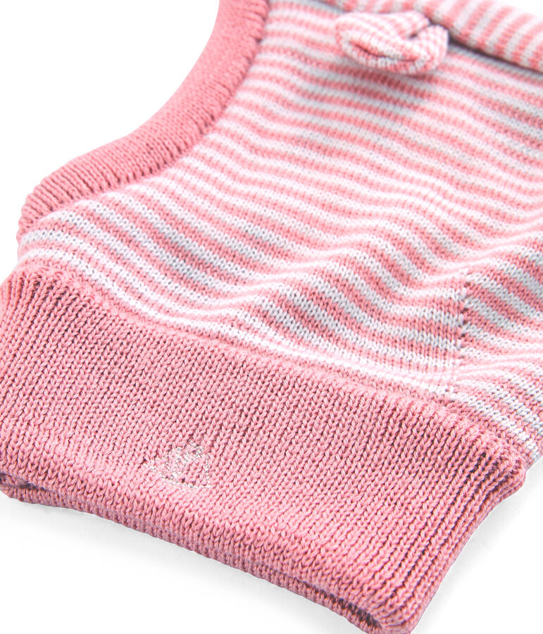 Unisex Baby Balaclava pink/white