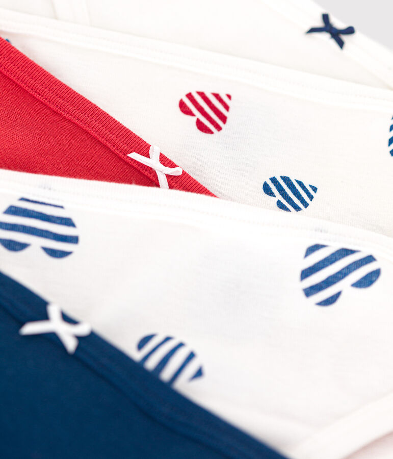 Women's heart print cotton pants - 5-Pack multicolor