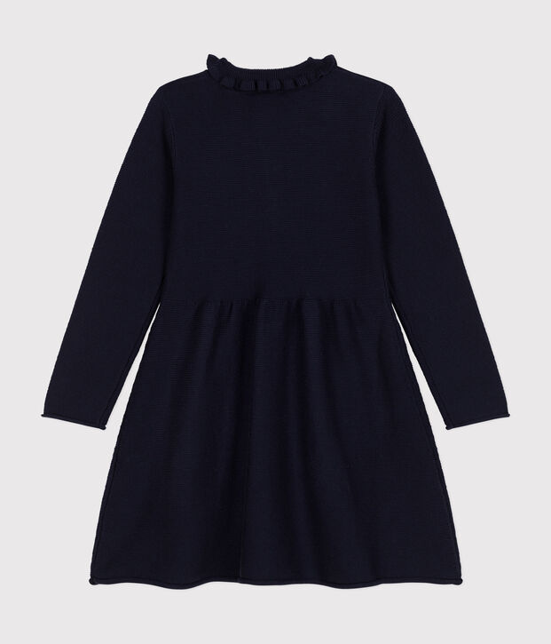 Girls' long-sleeved knitted dress SMOKING