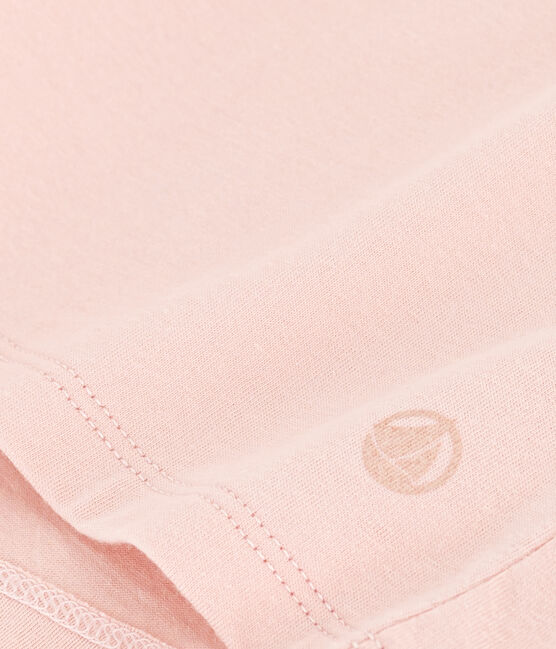 Women's Straight Round-Neck Cotton T-Shirt SALINE pink