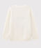 Wool and Cotton Long-Sleeved Knitted Jumper MARSHMALLOW white/MULTICO CN