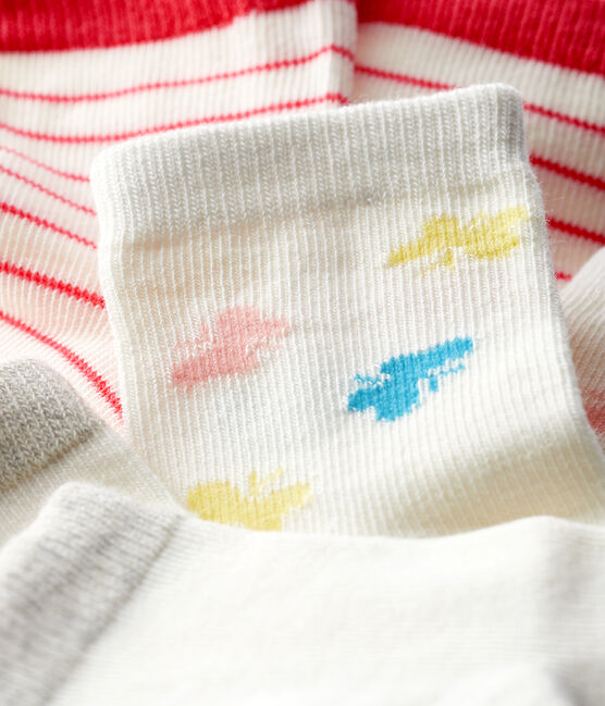 Set of 3 pairs of socks for baby girls variante 1