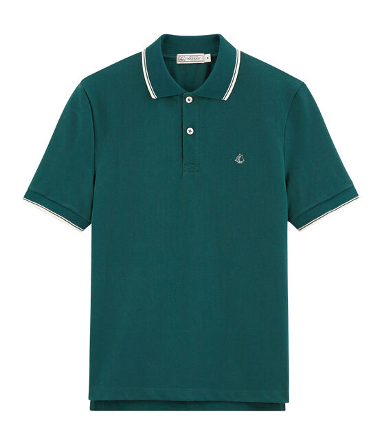 Men's short-sleeved polo shirt PINEDE green