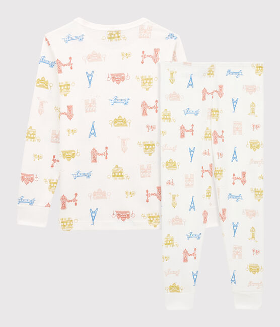 Unisex Paris Themed Cotton Pyjamas MARSHMALLOW white/MULTICO white